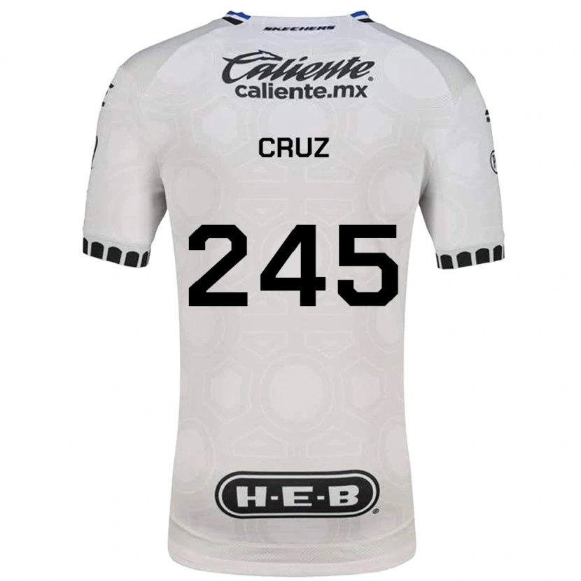 Danxen Uomo Maglia Leonardo Cruz #245 Bianco Nero Blu Kit Gara Home 2026/27 Maglietta