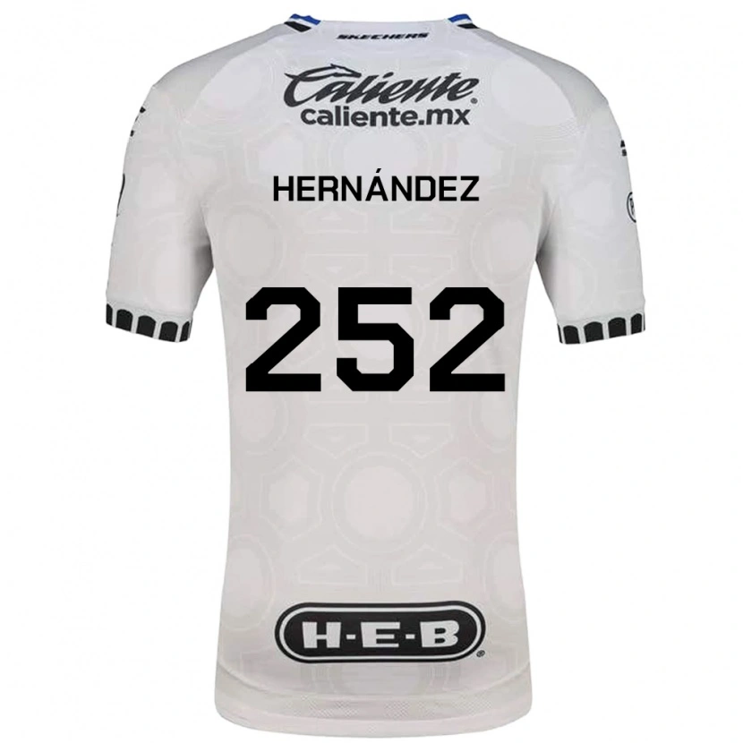 Danxen Uomo Maglia Emilio Hernández #252 Bianco Nero Blu Kit Gara Home 2026/27 Maglietta