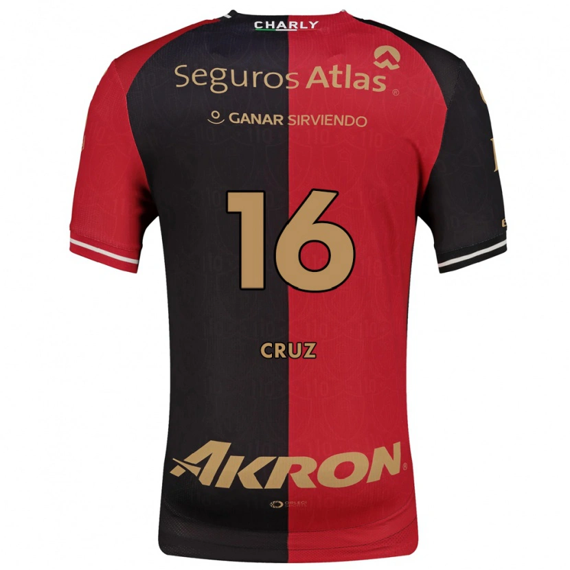 Danxen Uomo Maglia Daniela Cruz #16 Rosso Nero Marrone Kit Gara Home 2026/27 Maglietta