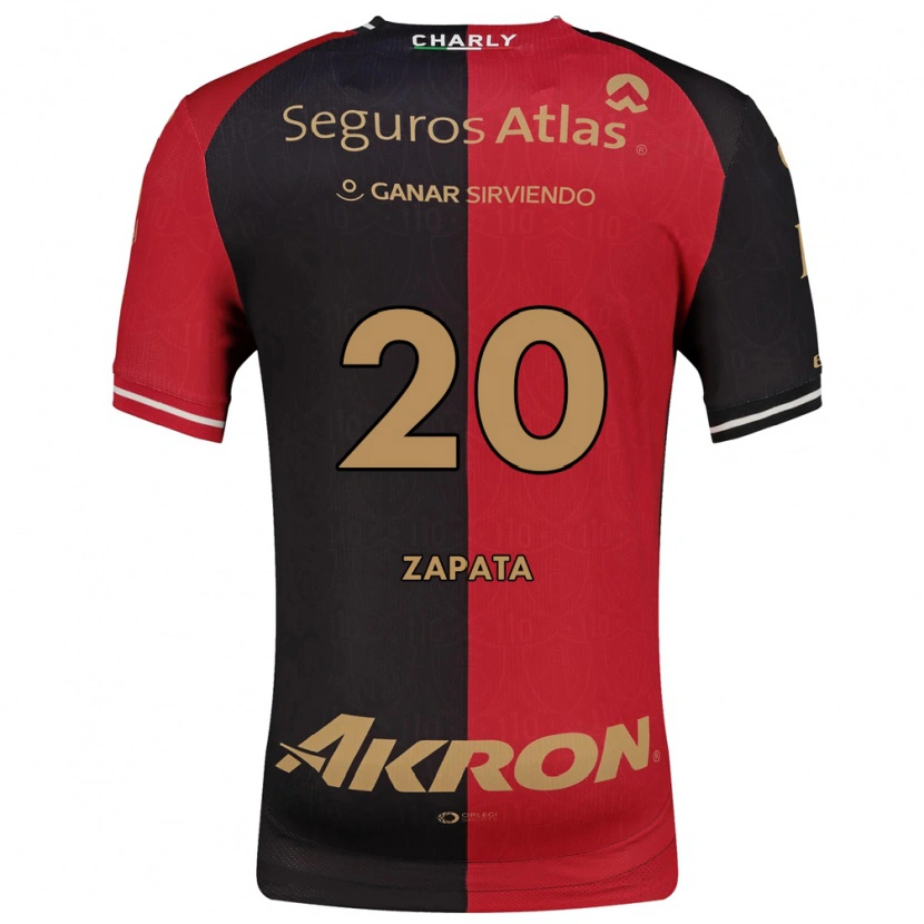 Danxen Uomo Maglia Juan Zapata #20 Rosso Nero Marrone Kit Gara Home 2026/27 Maglietta