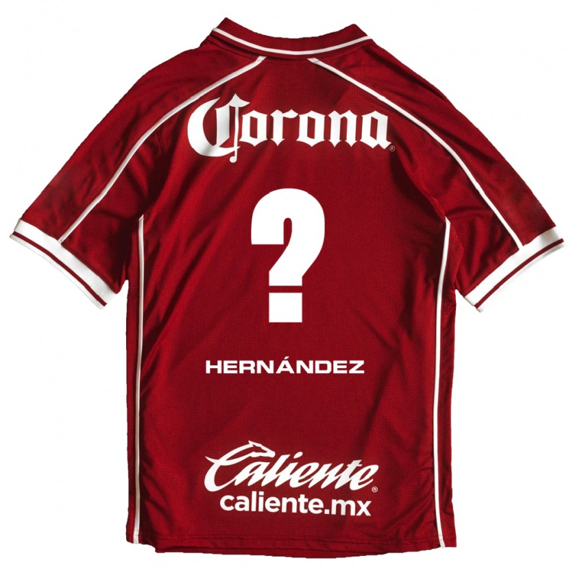 Danxen Uomo Maglia Francisco Hernández #0 Bianco Rosso Kit Gara Home 2026/27 Maglietta