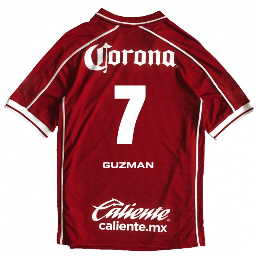 Danxen Uomo Maglia Víctor Guzmán #7 Bianco Rosso Kit Gara Home 2026/27 Maglietta