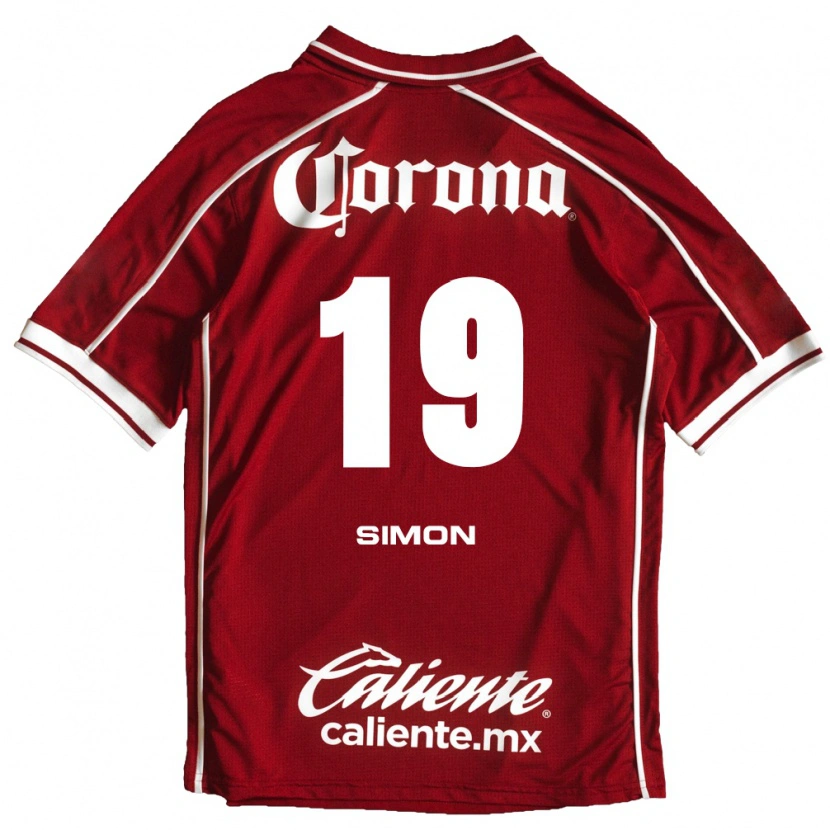 Danxen Uomo Maglia Santiago Simón #19 Bianco Rosso Kit Gara Home 2026/27 Maglietta