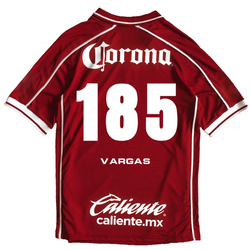 Danxen Uomo Maglia Diego Vargas #185 Bianco Rosso Kit Gara Home 2026/27 Maglietta