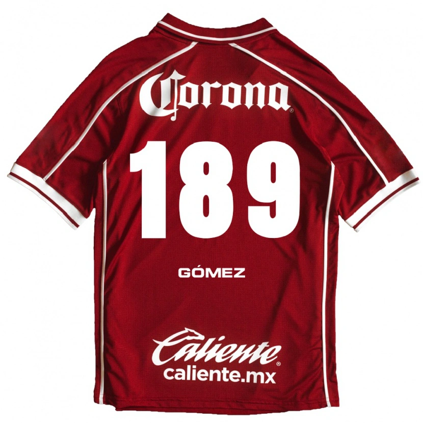 Danxen Uomo Maglia Enrique Gómez #189 Bianco Rosso Kit Gara Home 2026/27 Maglietta