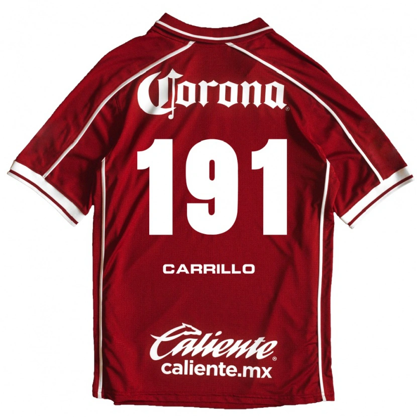 Danxen Uomo Maglia Carlos Carrillo #191 Bianco Rosso Kit Gara Home 2026/27 Maglietta