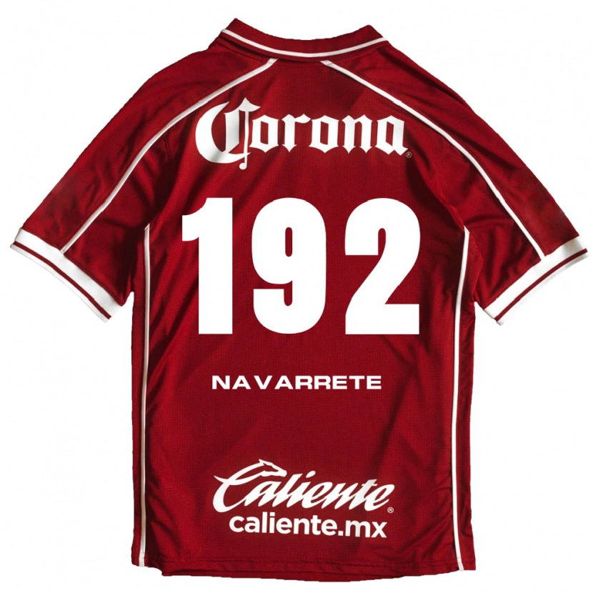 Danxen Uomo Maglia Luis Navarrete #192 Bianco Rosso Kit Gara Home 2026/27 Maglietta