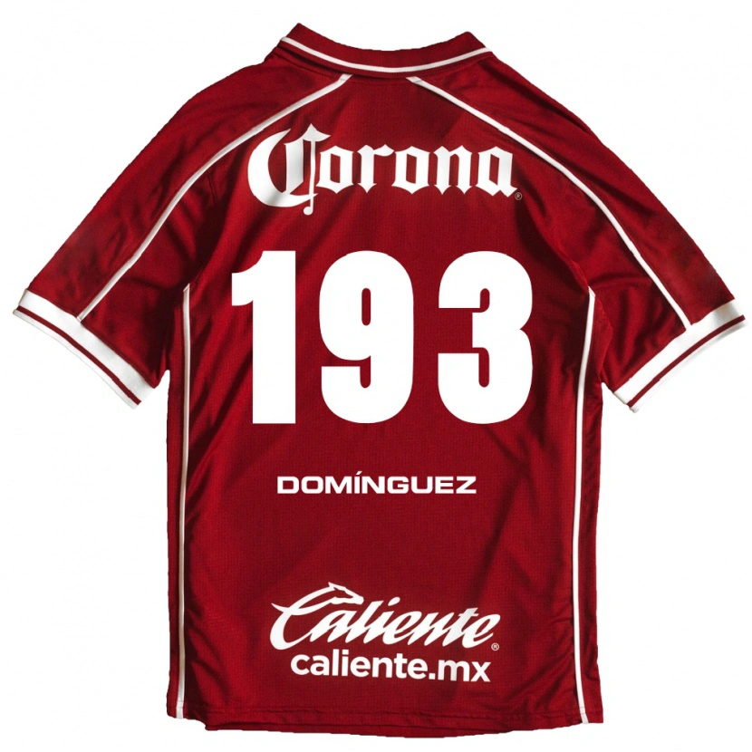 Danxen Uomo Maglia Iker Domínguez #193 Bianco Rosso Kit Gara Home 2026/27 Maglietta