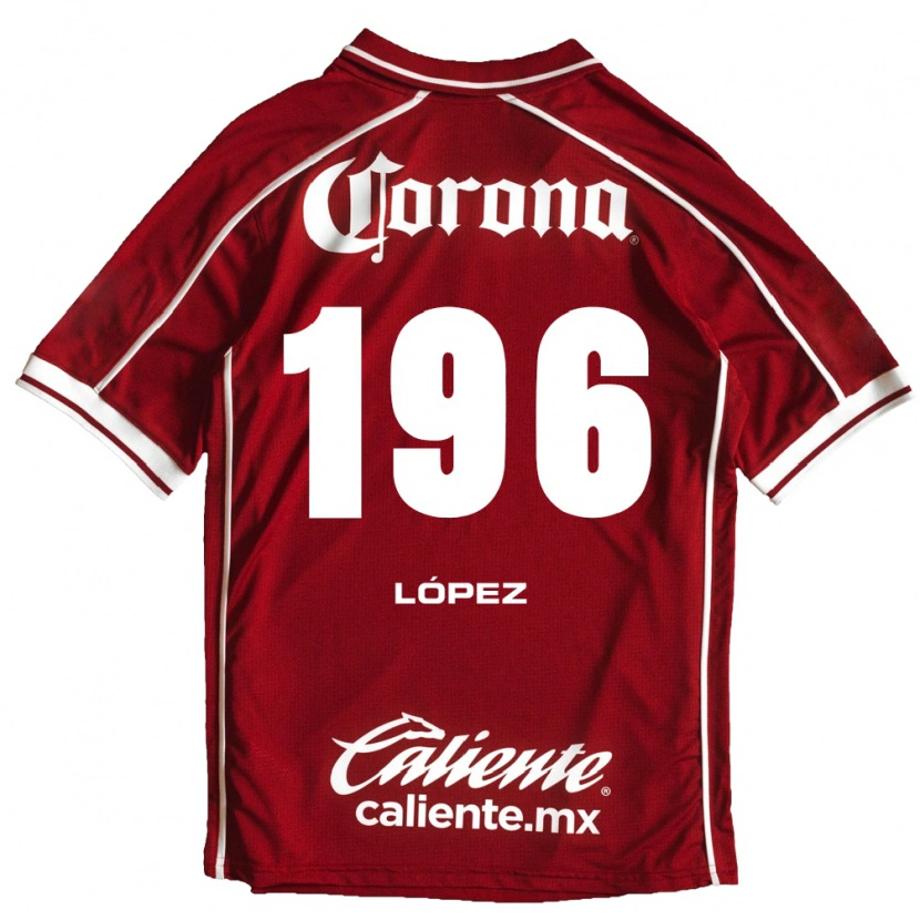 Danxen Uomo Maglia Ethan López #196 Bianco Rosso Kit Gara Home 2026/27 Maglietta