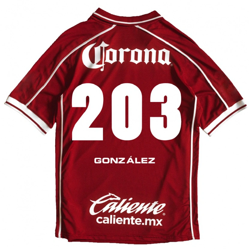 Danxen Uomo Maglia Luis González #203 Bianco Rosso Kit Gara Home 2026/27 Maglietta