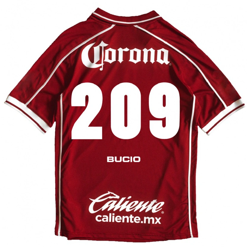 Danxen Uomo Maglia Sebastián Bucio #209 Bianco Rosso Kit Gara Home 2026/27 Maglietta