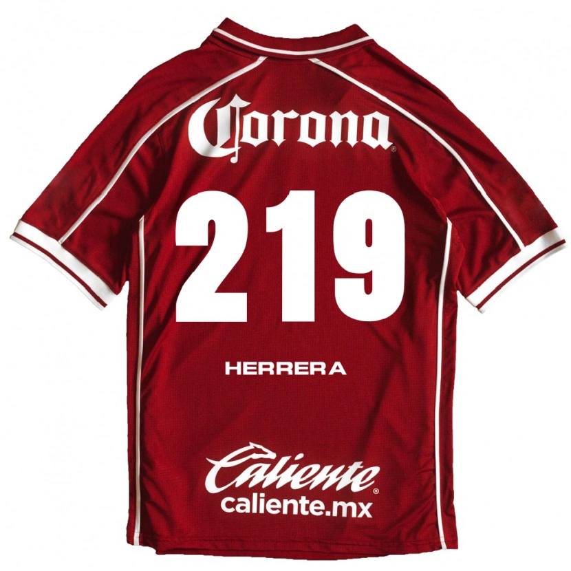 Danxen Uomo Maglia Emilio Herrera #219 Bianco Rosso Kit Gara Home 2026/27 Maglietta