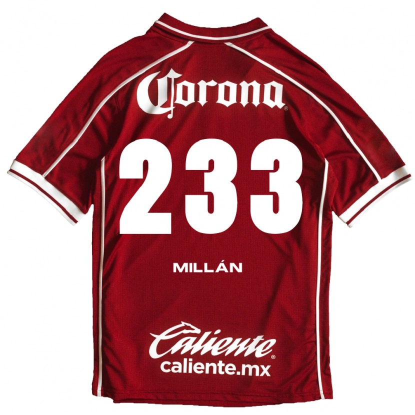 Danxen Uomo Maglia Dariel Millán #233 Bianco Rosso Kit Gara Home 2026/27 Maglietta