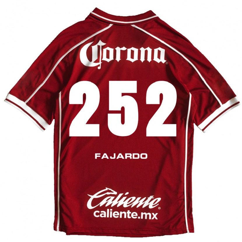 Danxen Uomo Maglia Rafael Fajardo #252 Bianco Rosso Kit Gara Home 2026/27 Maglietta
