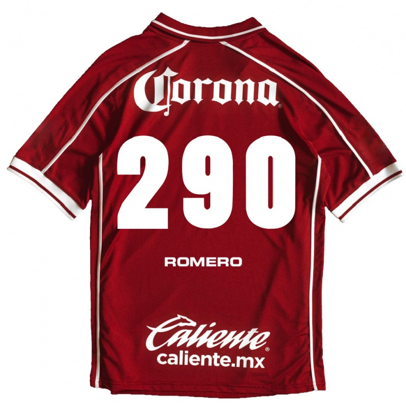 Danxen Uomo Maglia Marvin Romero #290 Bianco Rosso Kit Gara Home 2026/27 Maglietta