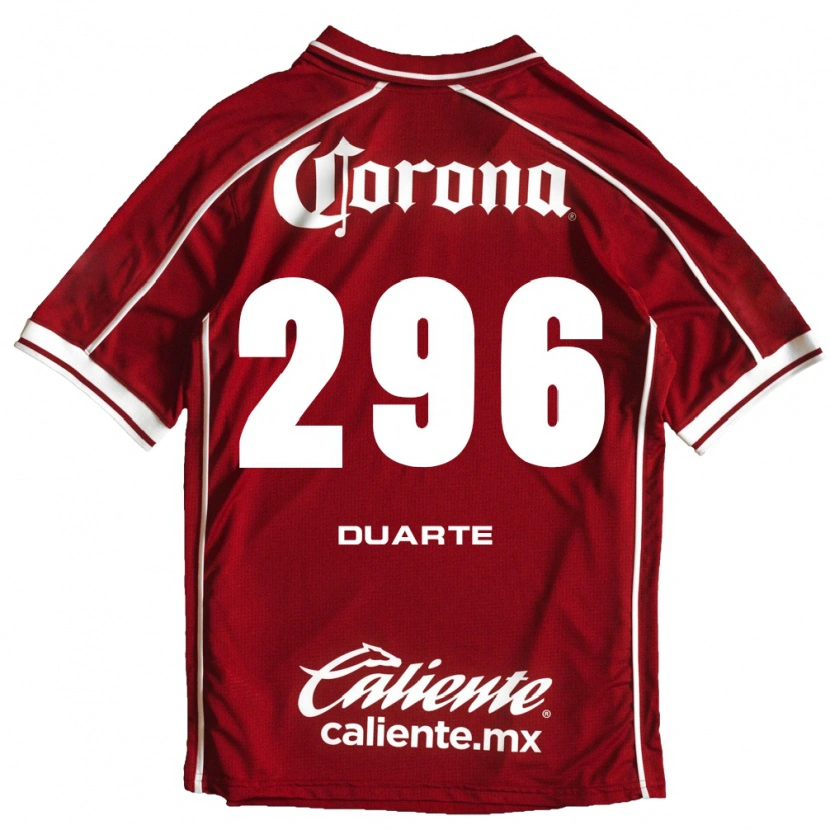 Danxen Uomo Maglia Saúl Duarte #296 Bianco Rosso Kit Gara Home 2026/27 Maglietta