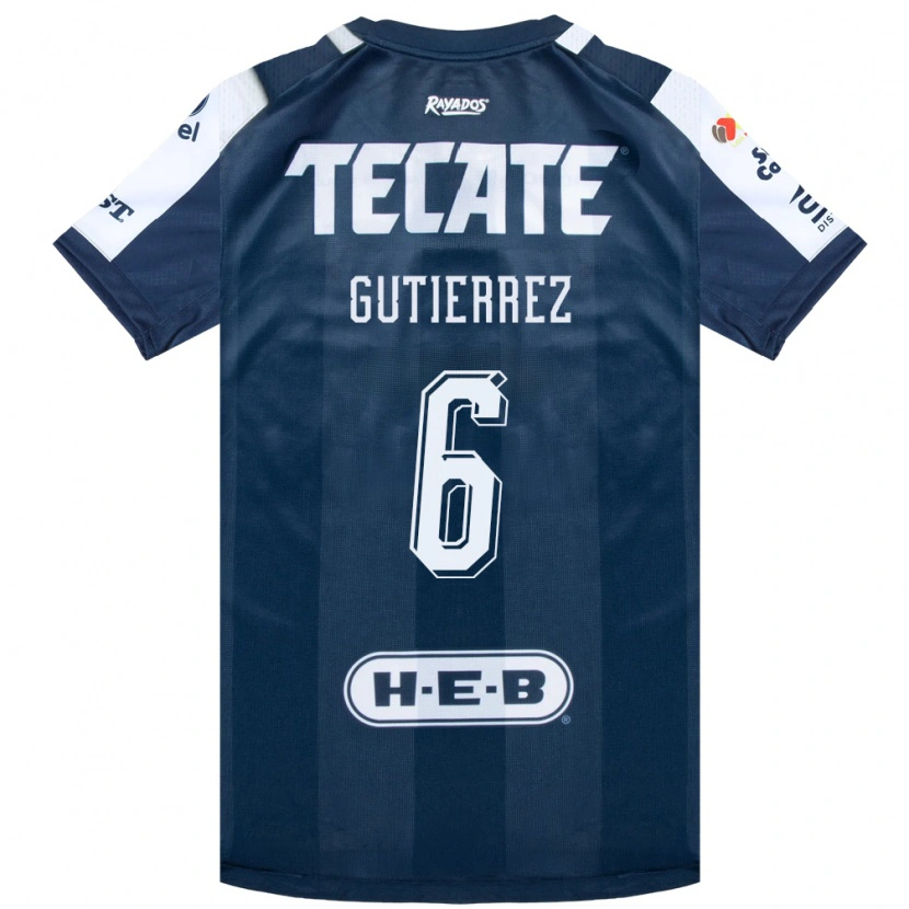 Danxen Uomo Maglia Edson Gutierrez #6 Bluinchiostro Bianco Rosso Kit Gara Home 2026/27 Maglietta