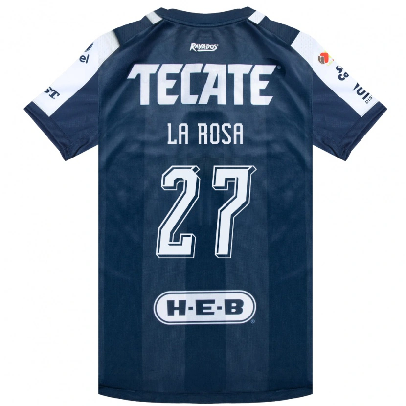 Danxen Uomo Maglia Roberto De La Rosa #27 Bluinchiostro Bianco Rosso Kit Gara Home 2026/27 Maglietta