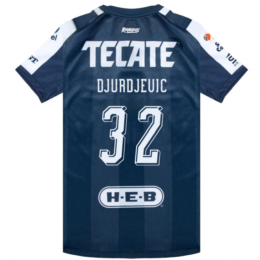 Danxen Uomo Maglia Uros Djurdjevic #32 Bluinchiostro Bianco Rosso Kit Gara Home 2026/27 Maglietta