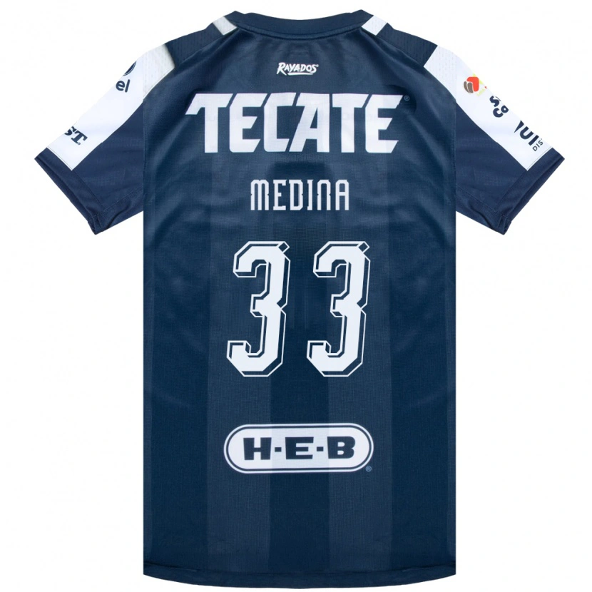 Danxen Uomo Maglia Stefan Medina #33 Bluinchiostro Bianco Rosso Kit Gara Home 2026/27 Maglietta