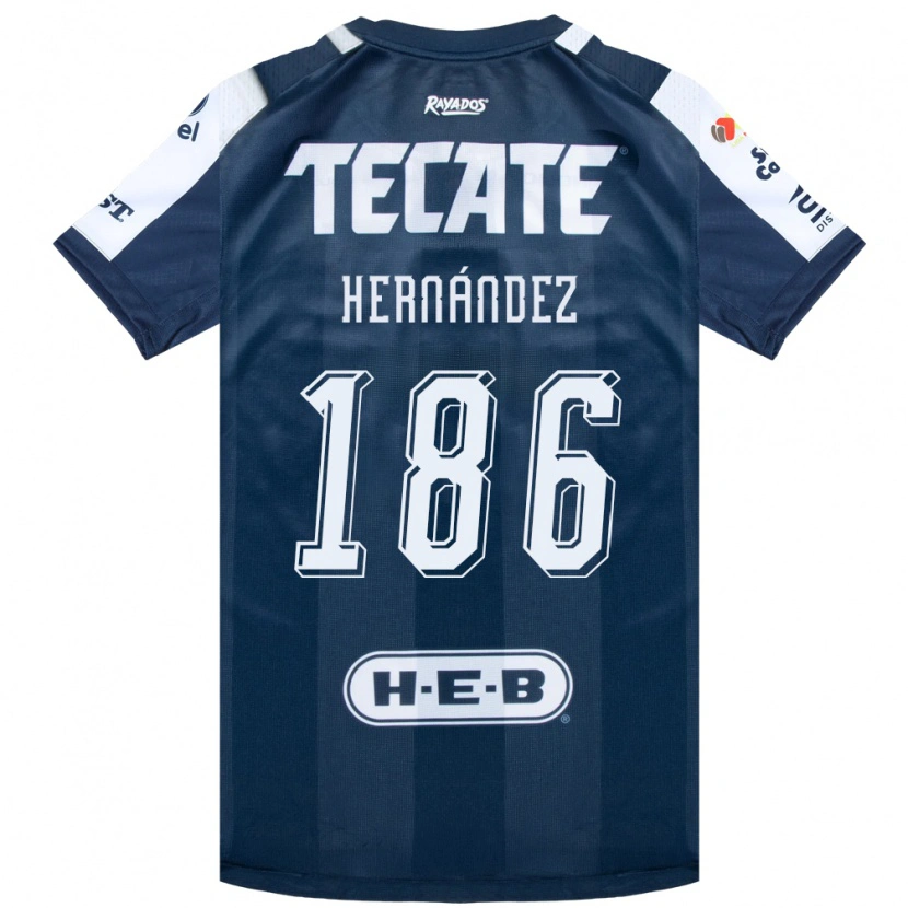 Danxen Uomo Maglia Sebastián Hernández #186 Bluinchiostro Bianco Rosso Kit Gara Home 2026/27 Maglietta