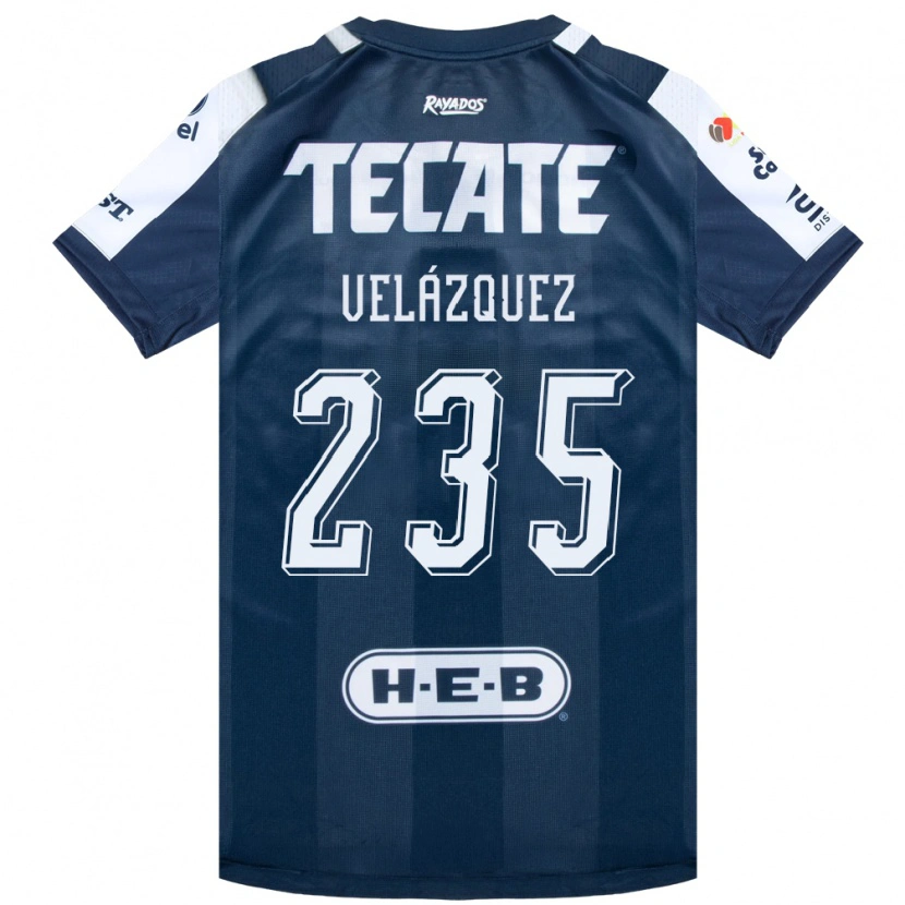 Danxen Uomo Maglia Álvaro Velázquez #235 Bluinchiostro Bianco Rosso Kit Gara Home 2026/27 Maglietta
