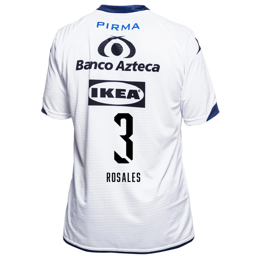 Danxen Uomo Maglia Fátima Rosales #3 Bianco Nero Blu Kit Gara Home 2026/27 Maglietta