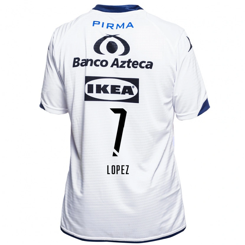 Danxen Uomo Maglia Viridiana López #7 Bianco Nero Blu Kit Gara Home 2026/27 Maglietta
