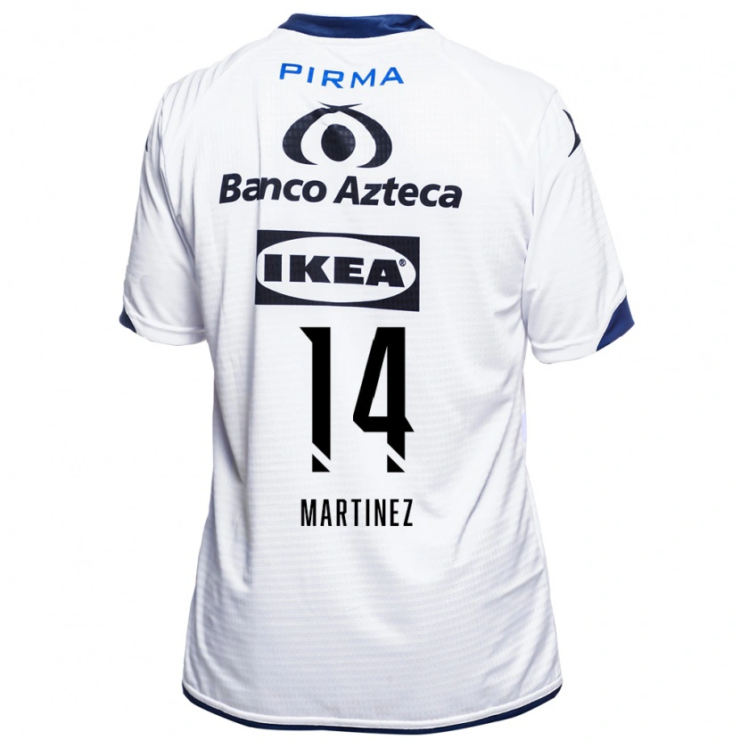 Danxen Uomo Maglia Samantha Martínez #14 Bianco Nero Blu Kit Gara Home 2026/27 Maglietta
