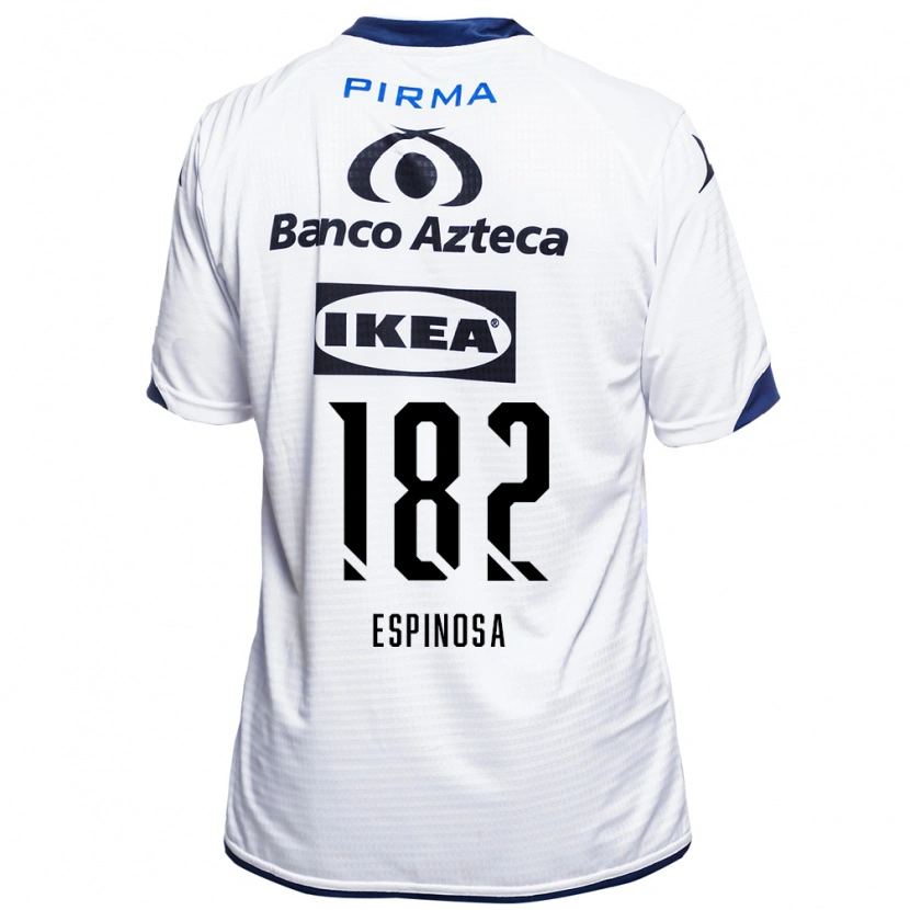 Danxen Uomo Maglia Daniel Espinosa #182 Bianco Nero Blu Kit Gara Home 2026/27 Maglietta