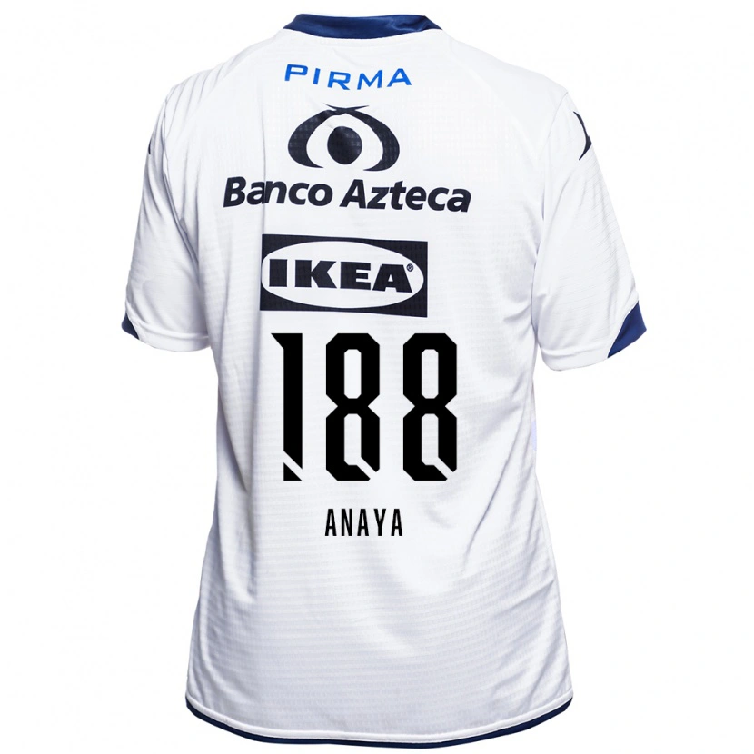 Danxen Uomo Maglia Mario Anaya #188 Bianco Nero Blu Kit Gara Home 2026/27 Maglietta