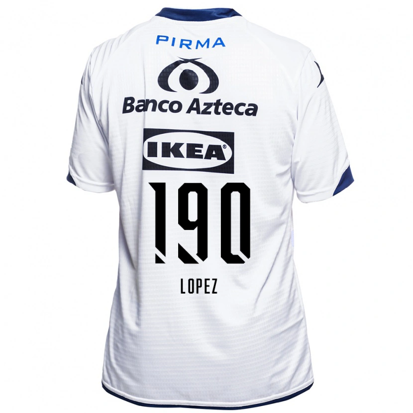 Danxen Uomo Maglia Josué López #190 Bianco Nero Blu Kit Gara Home 2026/27 Maglietta