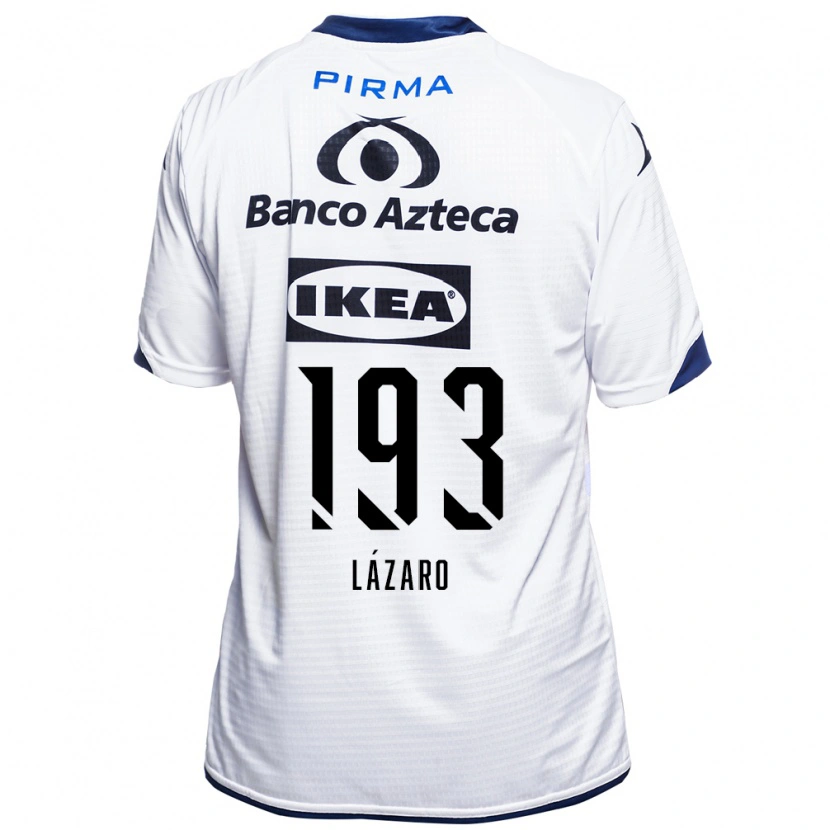 Danxen Uomo Maglia Juan Lázaro #193 Bianco Nero Blu Kit Gara Home 2026/27 Maglietta
