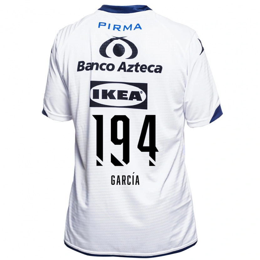 Danxen Uomo Maglia Patricio García #194 Bianco Nero Blu Kit Gara Home 2026/27 Maglietta