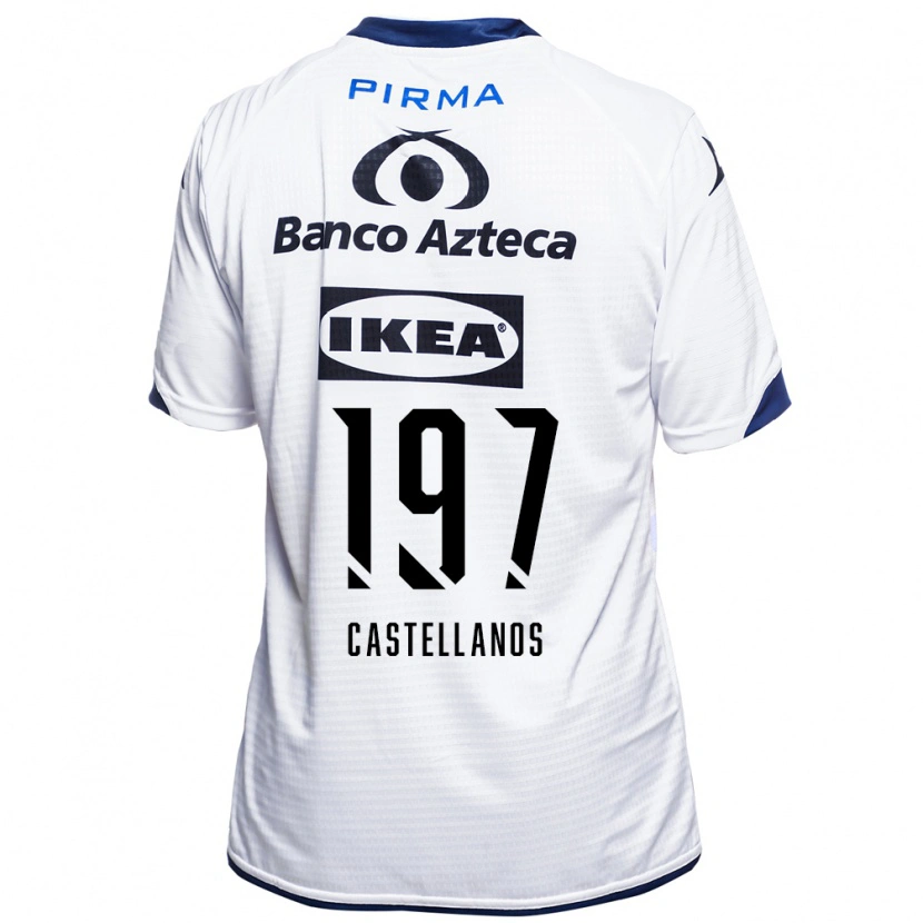 Danxen Uomo Maglia Omar Castellanos #197 Bianco Nero Blu Kit Gara Home 2026/27 Maglietta