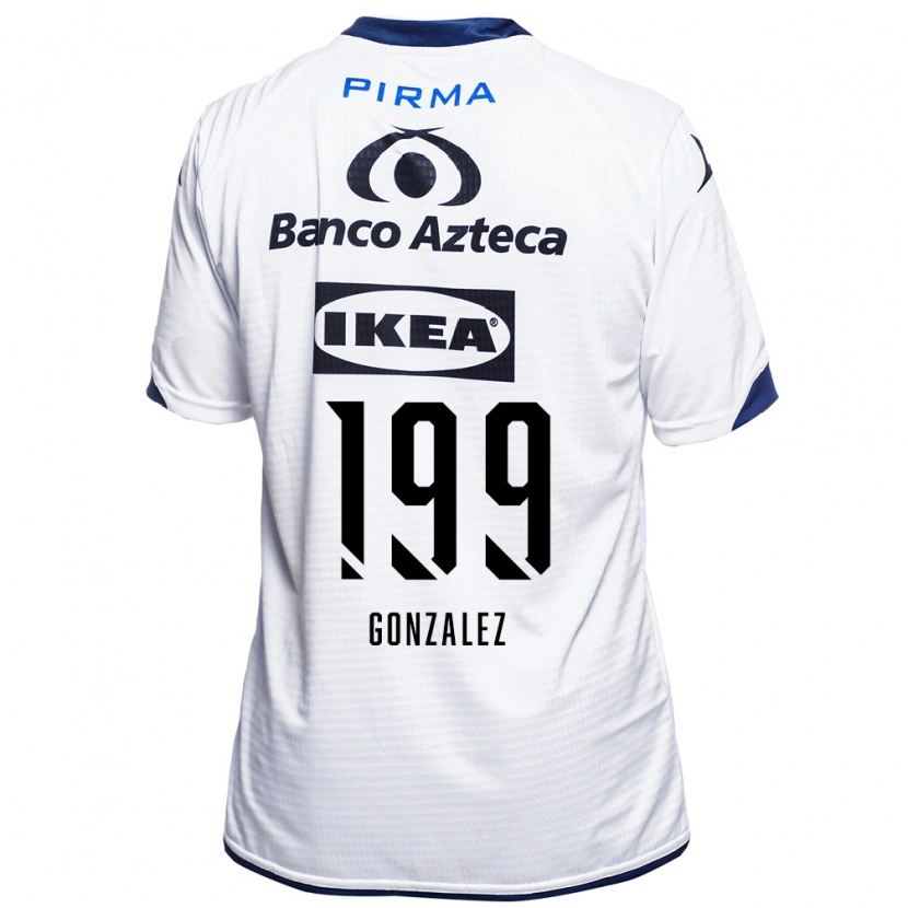 Danxen Uomo Maglia Samuel González #199 Bianco Nero Blu Kit Gara Home 2026/27 Maglietta
