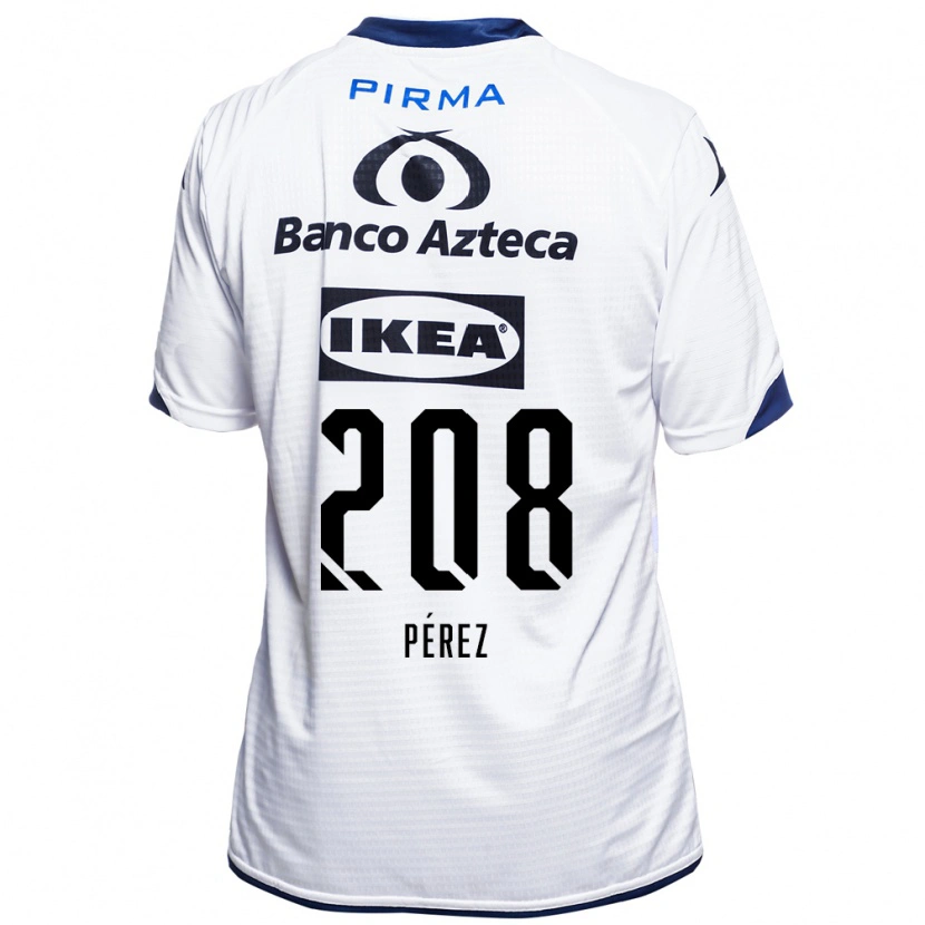 Danxen Uomo Maglia Osvaldo Pérez #208 Bianco Nero Blu Kit Gara Home 2026/27 Maglietta