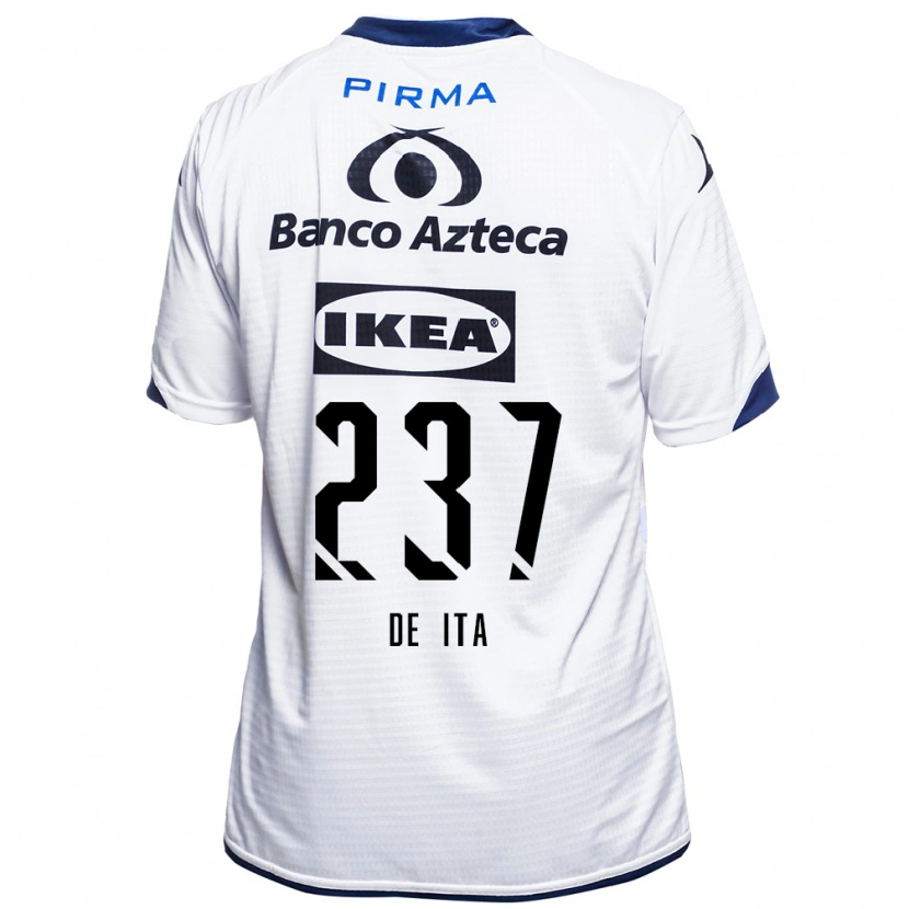 Danxen Uomo Maglia Alejandro De Ita #237 Bianco Nero Blu Kit Gara Home 2026/27 Maglietta