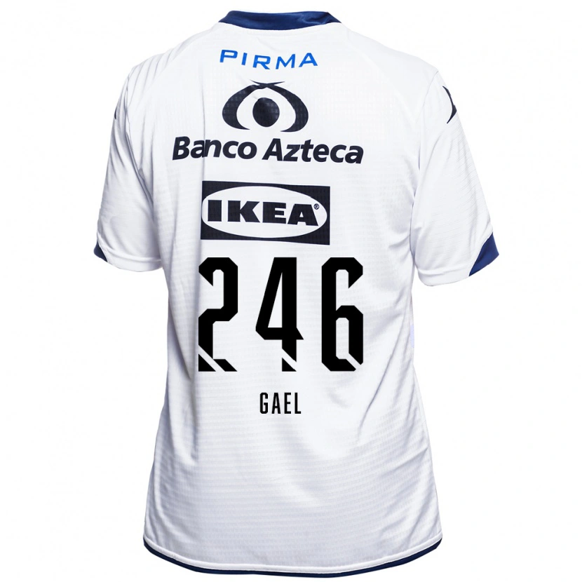 Danxen Uomo Maglia Gael De La Torre #246 Bianco Nero Blu Kit Gara Home 2026/27 Maglietta