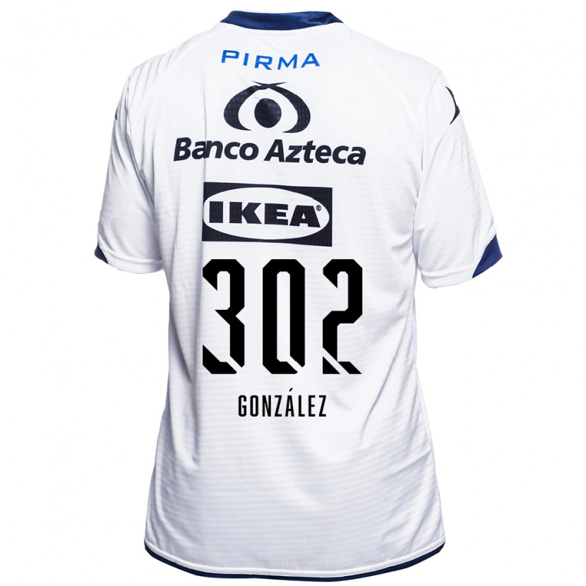 Danxen Uomo Maglia Mateo González #302 Bianco Nero Blu Kit Gara Home 2026/27 Maglietta