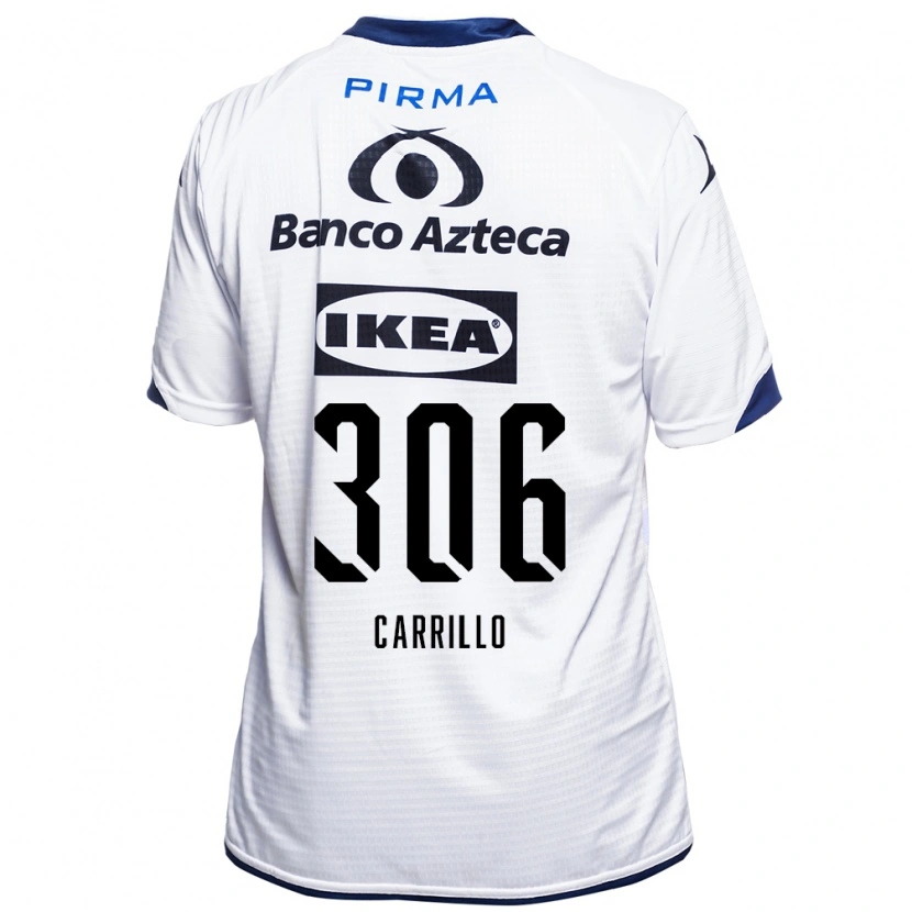 Danxen Uomo Maglia Alejandro Carrillo #306 Bianco Nero Blu Kit Gara Home 2026/27 Maglietta