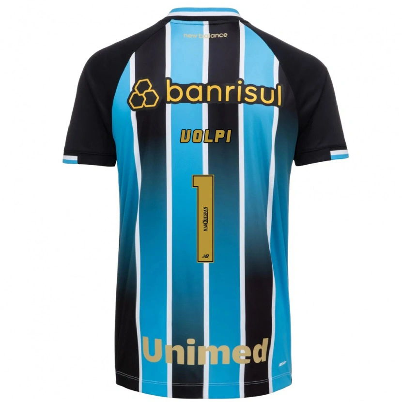 Danxen Uomo Maglia Tiago Volpi #1 Blu Marrone Nero Kit Gara Home 2026/27 Maglietta