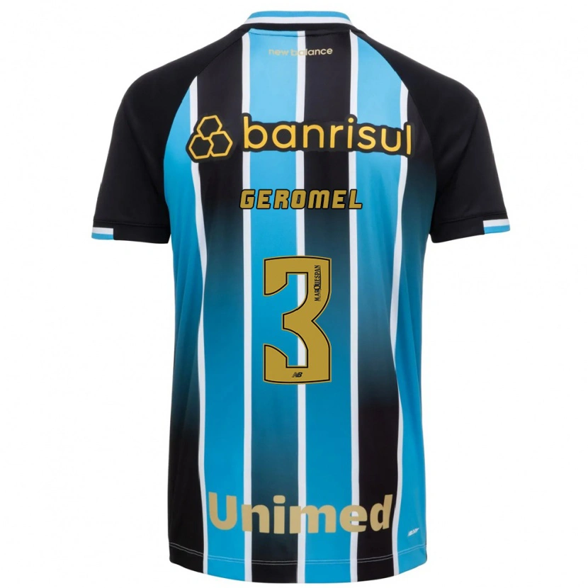 Danxen Uomo Maglia Pedro Geromel #3 Blu Marrone Nero Kit Gara Home 2026/27 Maglietta