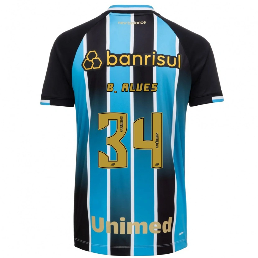 Danxen Uomo Maglia Bruno Alves #34 Blu Marrone Nero Kit Gara Home 2026/27 Maglietta