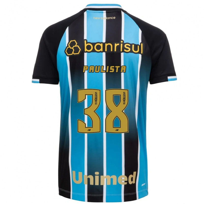 Danxen Uomo Maglia Caio Paulista #38 Blu Marrone Nero Kit Gara Home 2026/27 Maglietta
