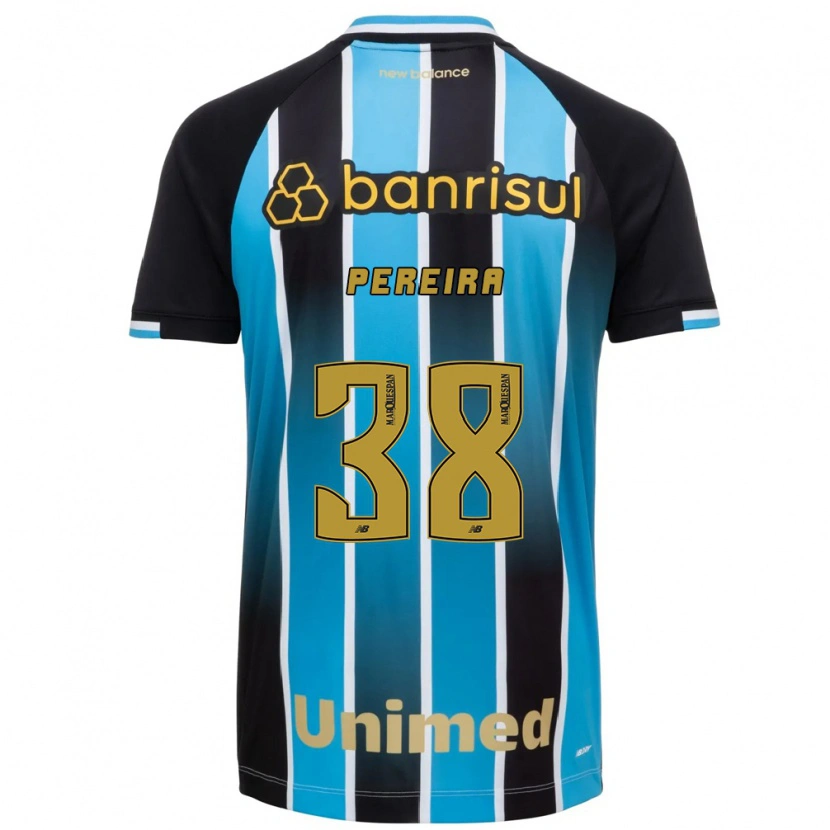 Danxen Uomo Maglia Leo Pereira #38 Blu Marrone Nero Kit Gara Home 2026/27 Maglietta