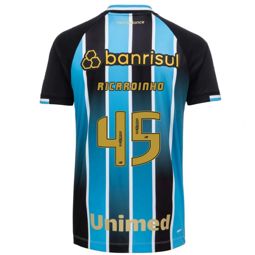 Danxen Uomo Maglia Ricardinho #45 Blu Marrone Nero Kit Gara Home 2026/27 Maglietta