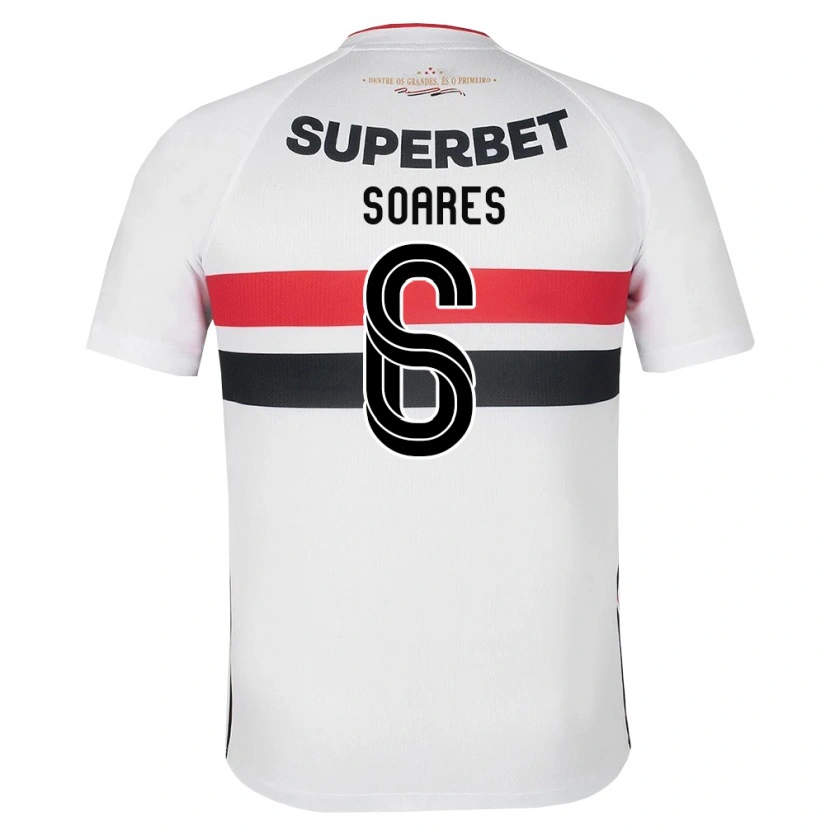 Danxen Uomo Maglia Jéssica Soares #6 Bianco Rosso Nero Kit Gara Home 2026/27 Maglietta
