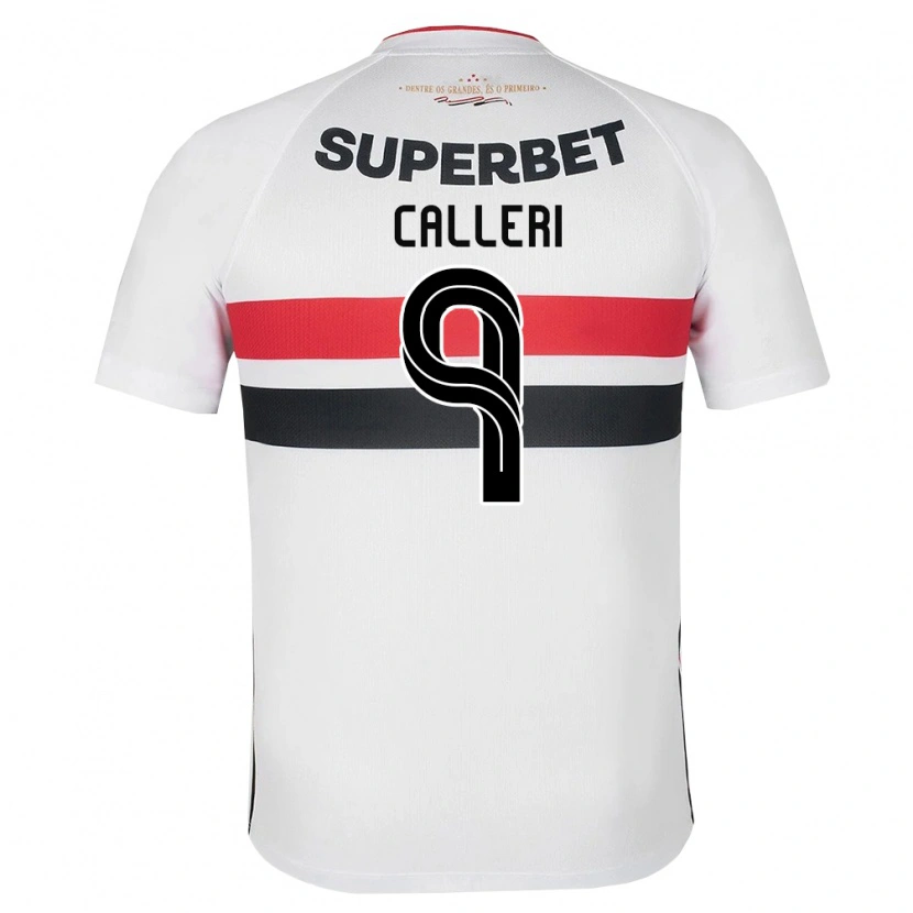Danxen Uomo Maglia Jonathan Calleri #9 Bianco Rosso Nero Kit Gara Home 2026/27 Maglietta