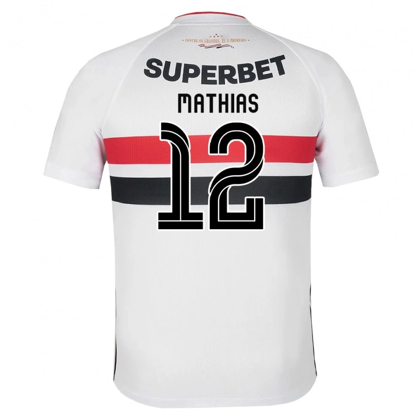 Danxen Uomo Maglia Leandro Mathias #12 Bianco Rosso Nero Kit Gara Home 2026/27 Maglietta
